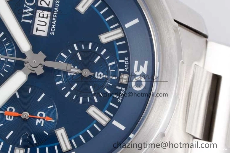 MIROTIME 0427 Aquatimer Chrono SS V6SF 1:1 Best Edition Blue Dial on SS Bracelet A Modern 7032